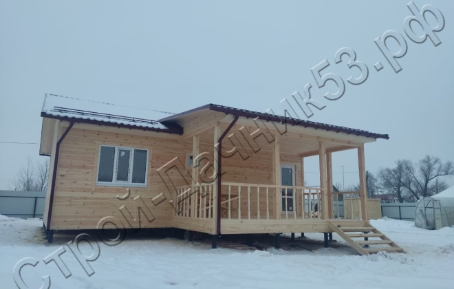 1 Каркасно-щитовой дом   Д-3, 9х8,5м, 67,5 М², Владимирская область, Ковровский район, село Большие Всегодичи. (14)